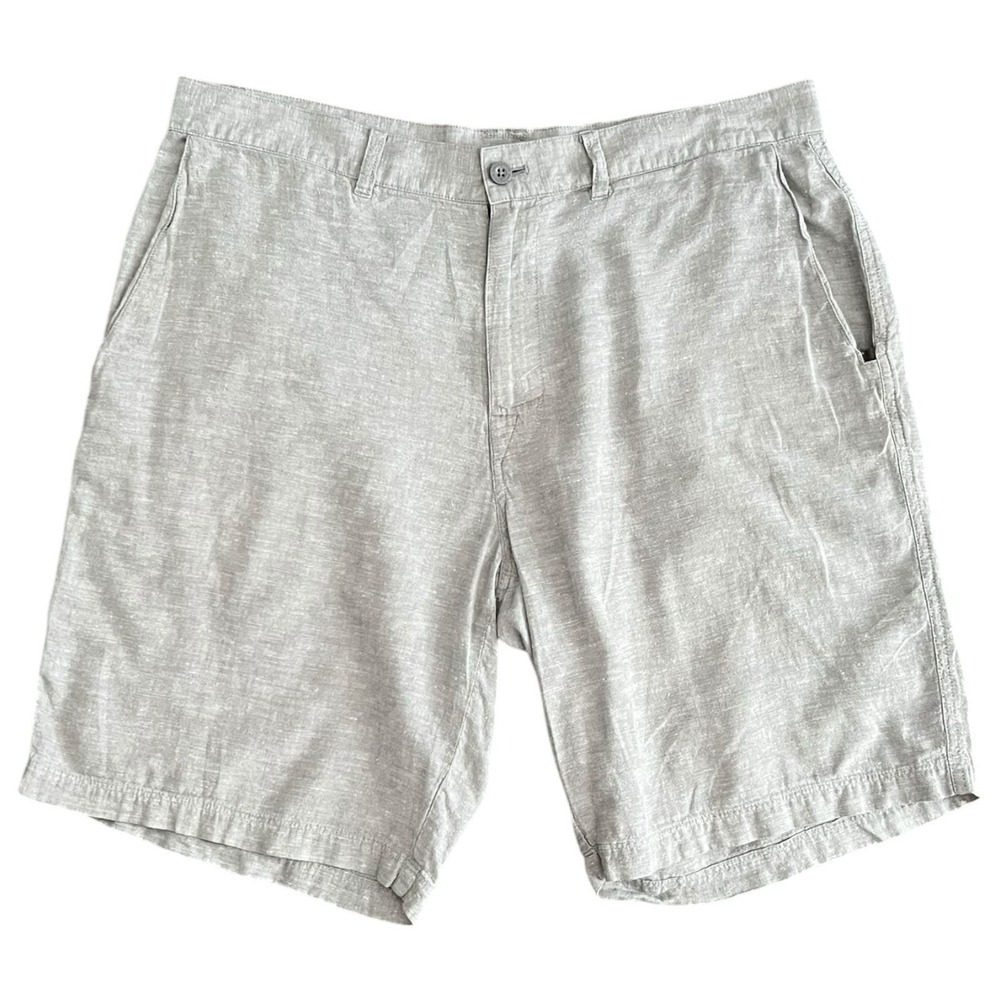 Patagonia Hemp Blend Hiking Shorts Mens Size 36 Grey Linen